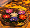 🌸 Premium Water-Activated Floating LED Lotus Lights for Festive Decor - Pack of 6