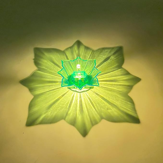 🌸 Colorful Lotus Flower LED Diya Decorative Lights – Set of 6